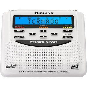 Emergency Weather Alert Radio -S.A.M.E. Localized Programming,Trilingual Display